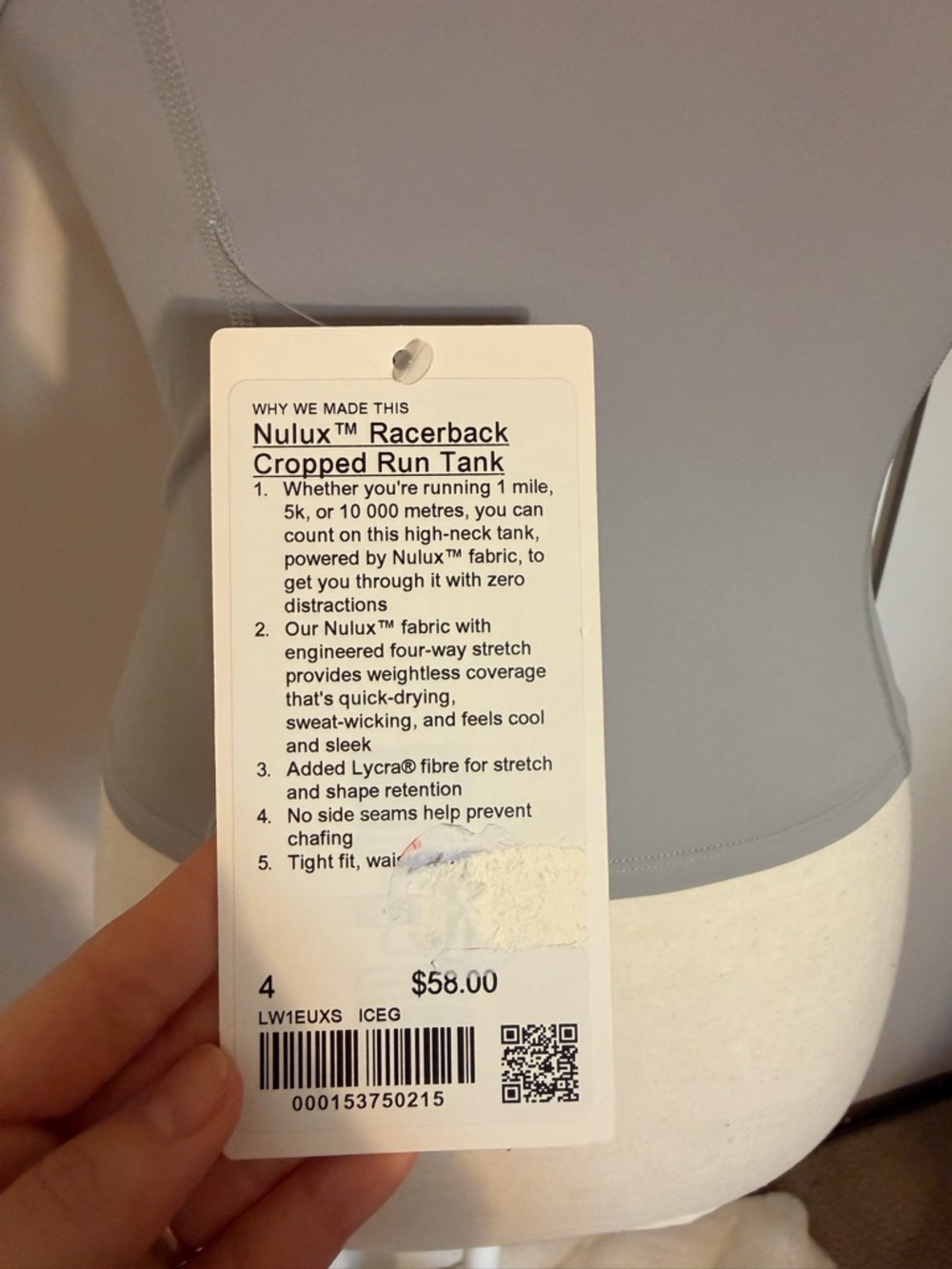 lululemon athletica Gray Racerback Tank Top - Picture 4 of 5